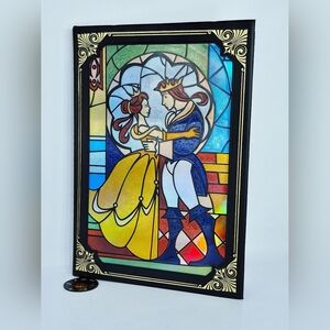 Disney Beauty and the Beast Stained Glass Window Replica Journal
